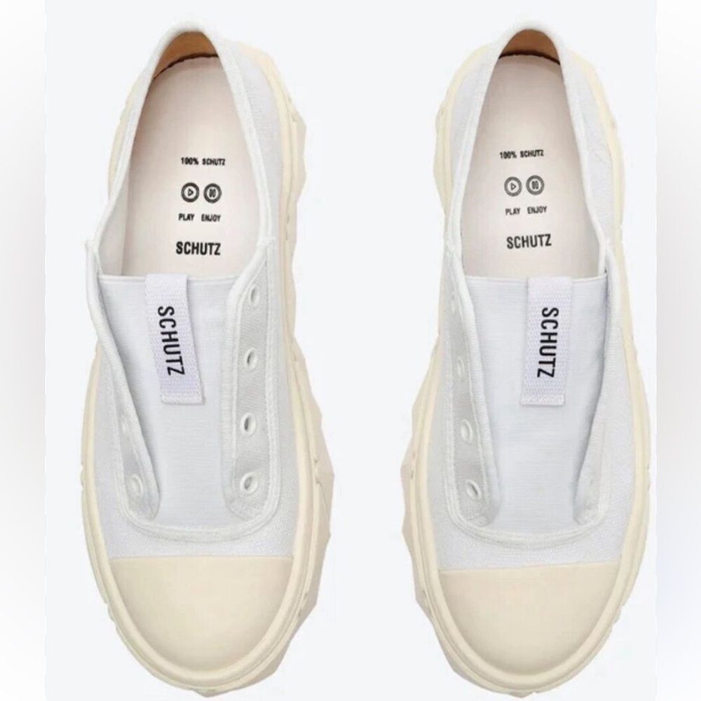 Schutz made in Brazil Schutz Energy Canvas  Lace Up Sneakers Size 8.5